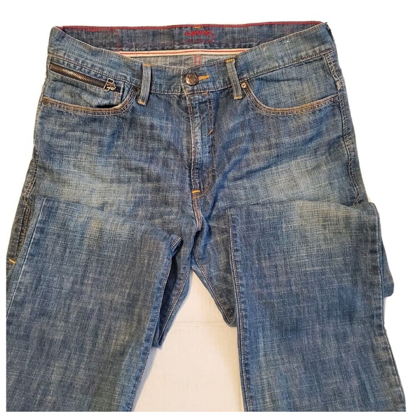 Rare Levi's Red Collection Jeans Distressed Zippered Pockets 34 X 30 - Picture 2 of 11